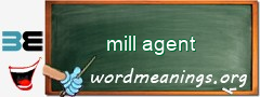 WordMeaning blackboard for mill agent